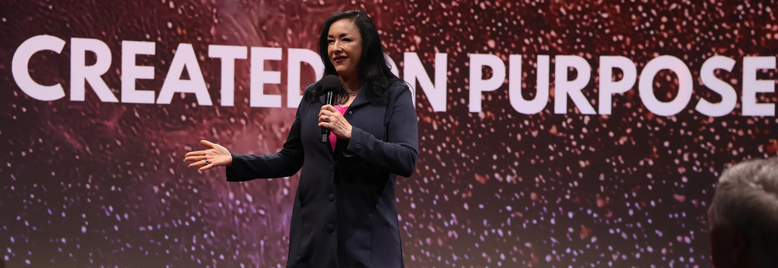 Blanca Criner delivering a leadership keynote